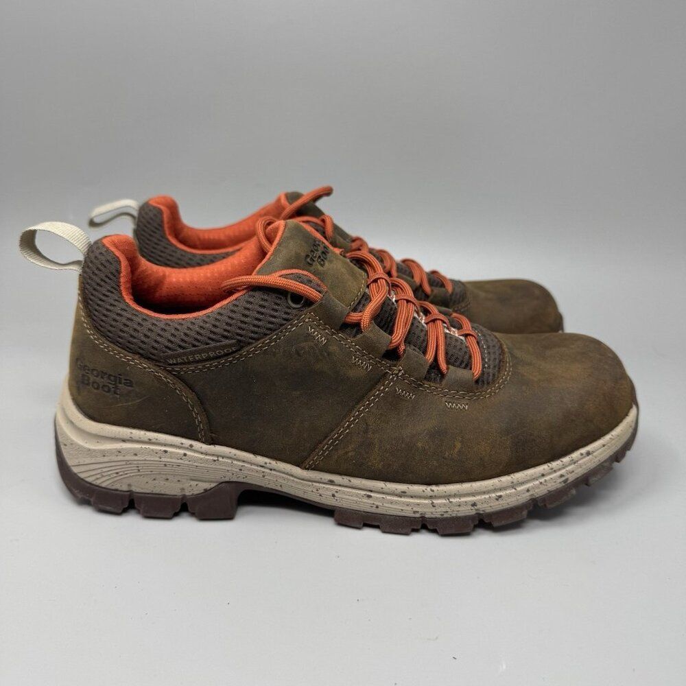 Georgia Boot Eagle Trail Women's Waterproof Oxford Hiker Boots Size 9M Brown